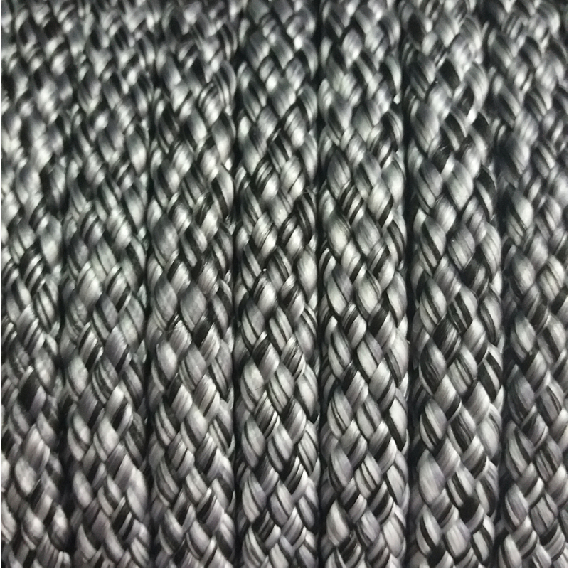 PPM touw 8 mm zwart/zilvergrijs melee